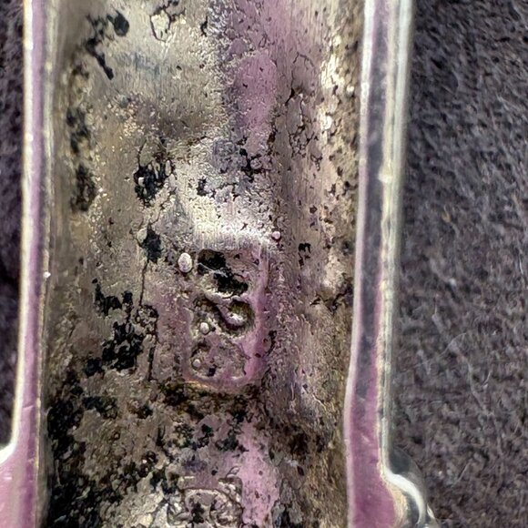 VTG Sterling Silver 925 Oval Cubic Zirconia Cross Pendant Size 1.75" Length - Picture 5 of 9